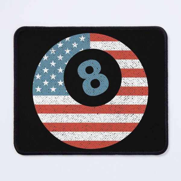 Item preview, 8 Ball Billiards American Flag designed and sold by MarkTees.