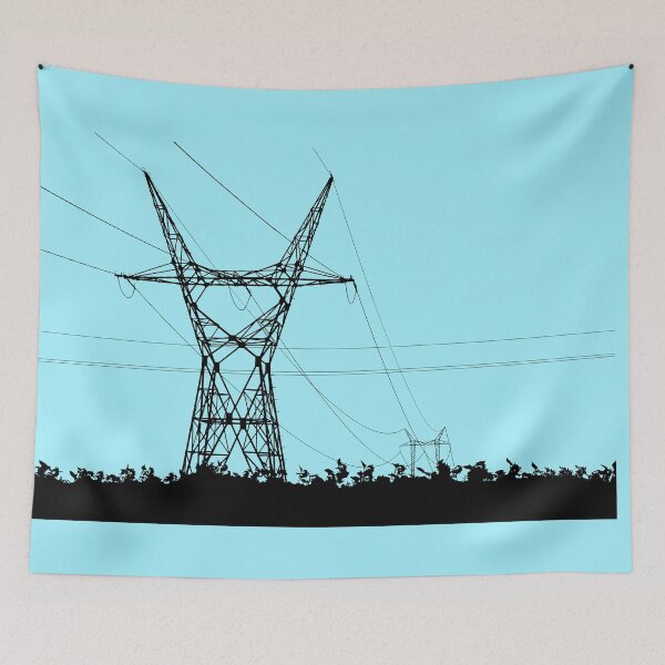 Item preview, Electric HT transmission towers art designed and sold by EngineersArt.