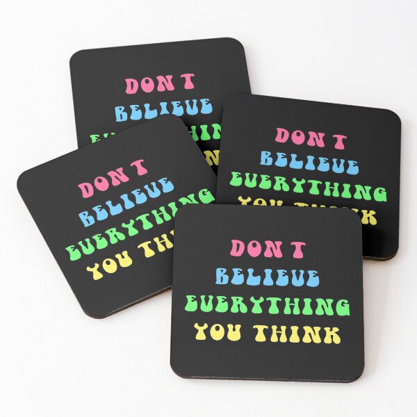 Item preview, Don't Believe Everything You Think - Retro designed and sold by NobodysHero.