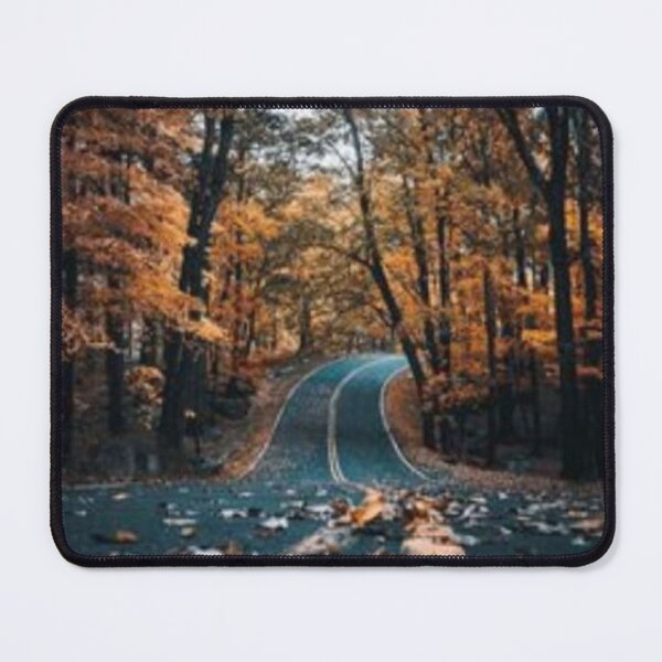 Item preview, Autumn road with leaves designed and sold by Rritu.