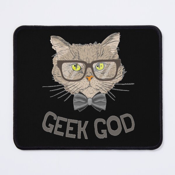 Item preview, Geek God - Funny Cat (Black) designed and sold by iamwowie.