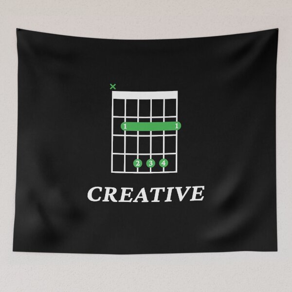 Item preview, B Creative B Guitar Chord Tab Dark Theme designed and sold by nightsworthy.