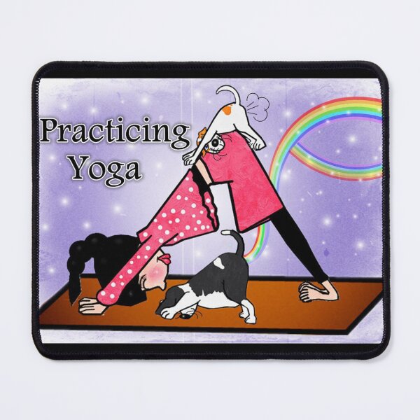 Item preview, Animal - Dogs - Practicing Yoga designed and sold by Shirley cute art .