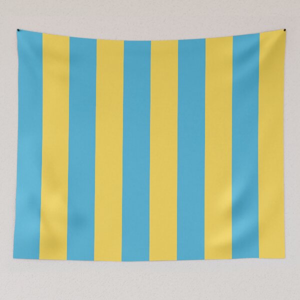 Item preview, Retro Mod Stripes - Yellow and Blue designed and sold by NobodysHero.