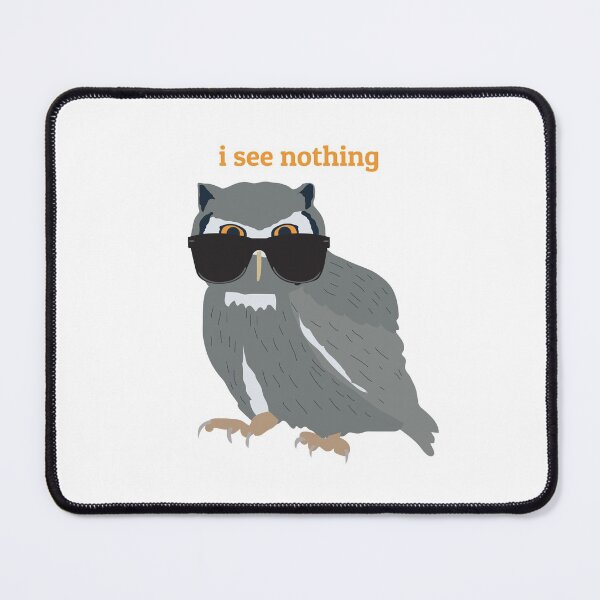Item preview, I See Nothing - Owl Wearing Sunglasses Design designed and sold by idovedesign.