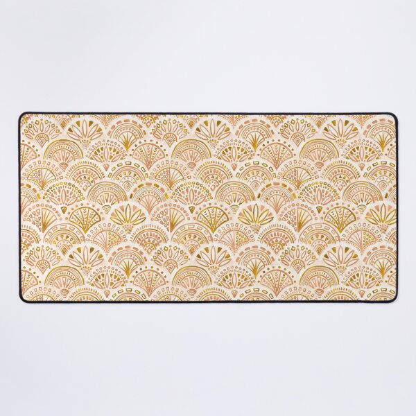 Item preview, Seashell Geometry Pattern in Nude and Gold designed and sold by DeKoro.