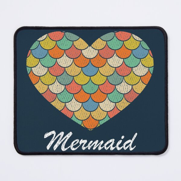 Item preview, Vintage Mermaid Colorful Heart designed and sold by MarkTees.