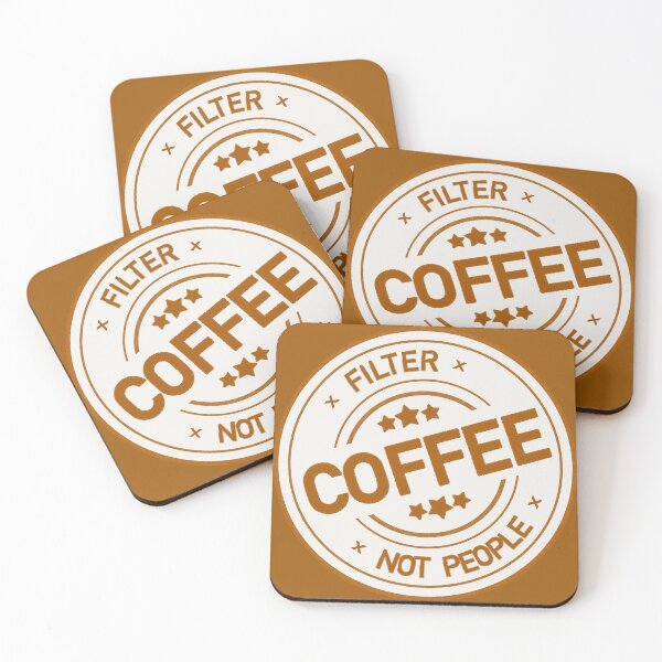 Item preview, Filter Coffee Not People designed and sold by Sticker-Flix.