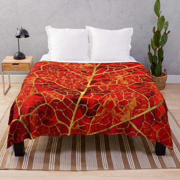 Item preview, Red Marble Leaf designed and sold by k9printart.