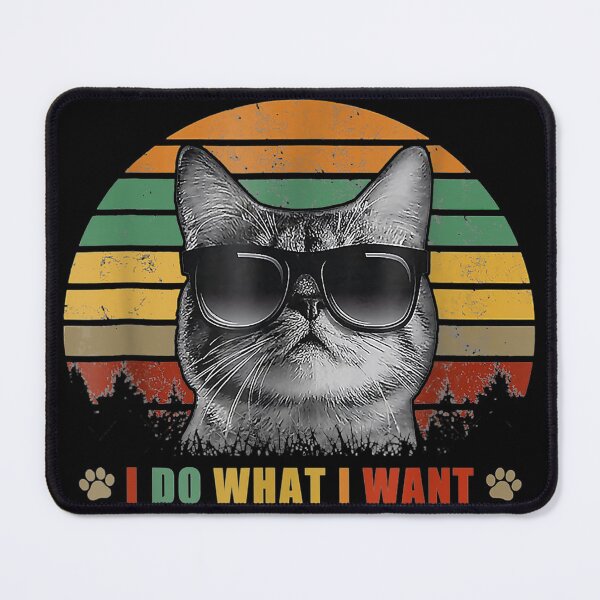 Item preview, Vintage Cat I do what I want cat funny Cat Lover designed and sold by HappyCatsStore.