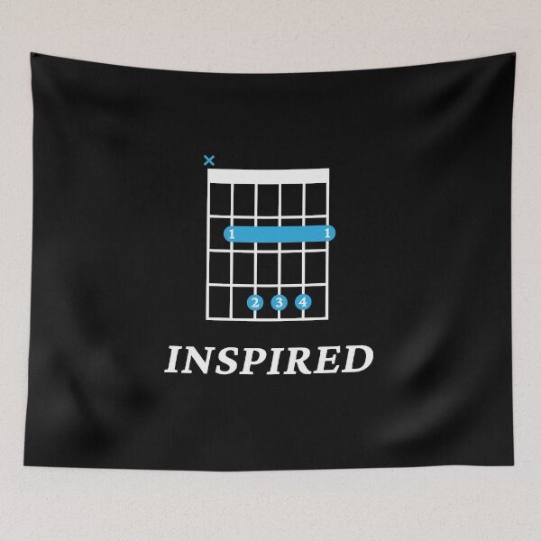 Item preview, B Inspired B Guitar Chord Tab Dark Theme designed and sold by nightsworthy.