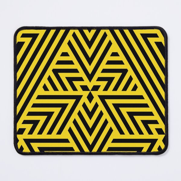 Item preview, Yellow and Black Repeating Triangle - Art Deco Pattern designed and sold by TMBTM.