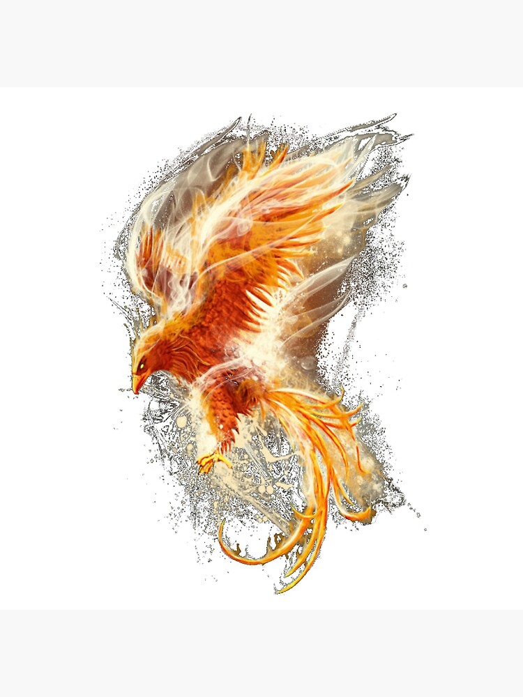 Phoenix Drawing Greeting Card By Dyseed Redbubble