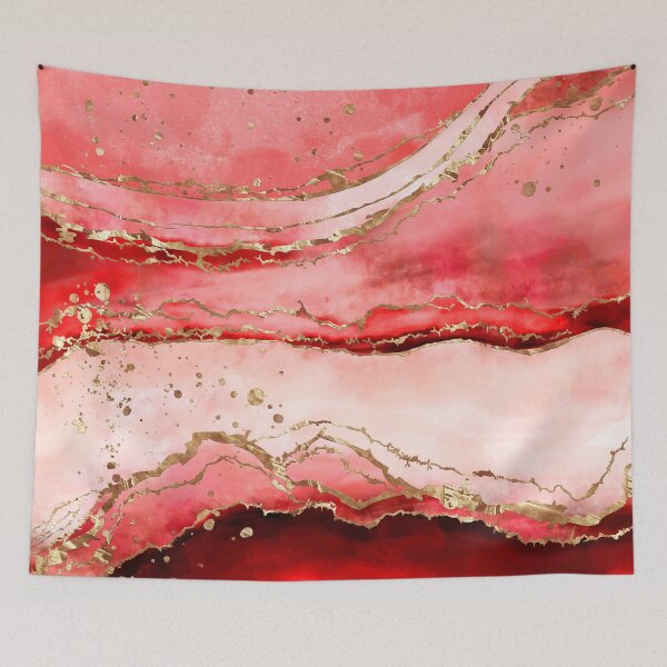 Item preview, Rose Red Abstract Watercolor designed and sold by k9printart.