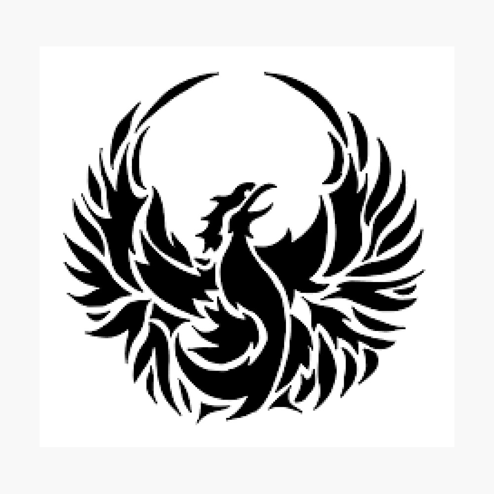 Black Phoenix Metal Print By Dyseed Redbubble Black Phoenix Metal Print By Dyseed Redbubble
