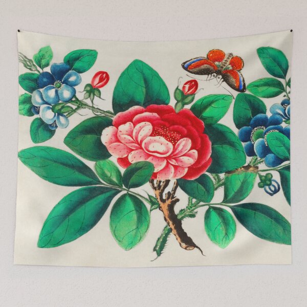 Item preview, Chinese vintage botanical art designed and sold by Artysannie.