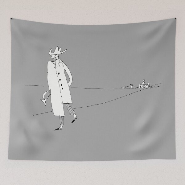 Item preview, Lonely Traveling Jazzman  designed and sold by BlackLineWhite.