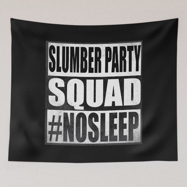 Item preview, Funny Slumber Party Squad Sleepover Pajama Nails And Makeup T-Shirt designed and sold by bestdesigns2020.