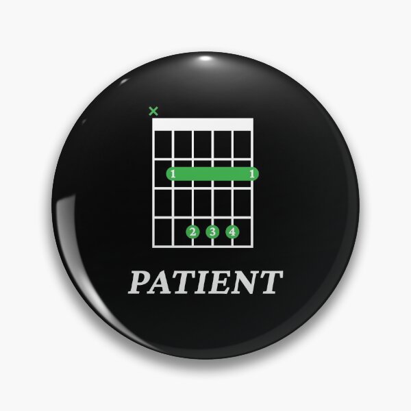 Item preview, B Patient B Guitar Chord Tab Dark Theme designed and sold by nightsworthy.