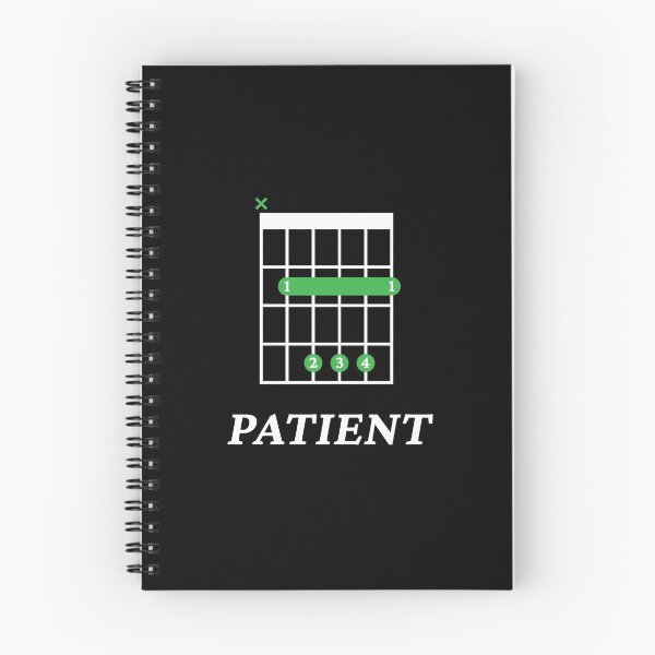 Item preview, B Patient B Guitar Chord Tab Dark Theme designed and sold by nightsworthy.