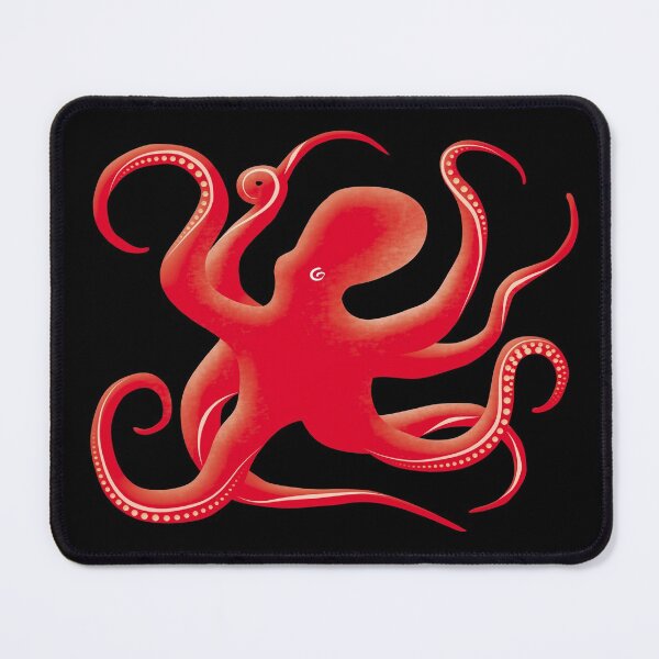 Item preview, Red Octopus Silhouette designed and sold by TMBTM.