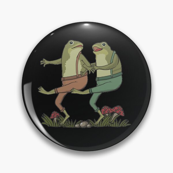 Item preview, Cottagecore Aesthetic Dancing Frogs Lover Cute Mushrooms Retro Art Design  designed and sold by alenaz.