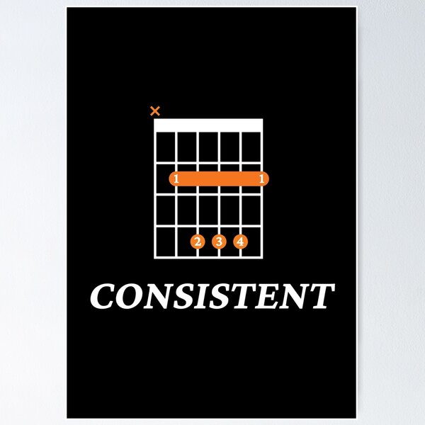 Item preview, B Consistent B Guitar Chord Tab Dark Theme designed and sold by nightsworthy.