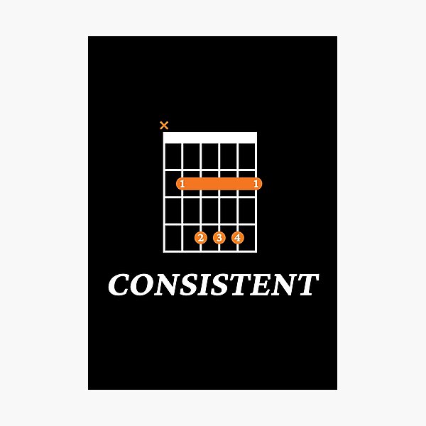 Item preview, B Consistent B Guitar Chord Tab Dark Theme designed and sold by nightsworthy.