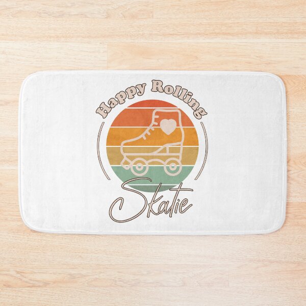 Item preview, Happy Rolling Retro Rainbow Roller Skating Design with Skatie Logo designed and sold by Skatieuk.