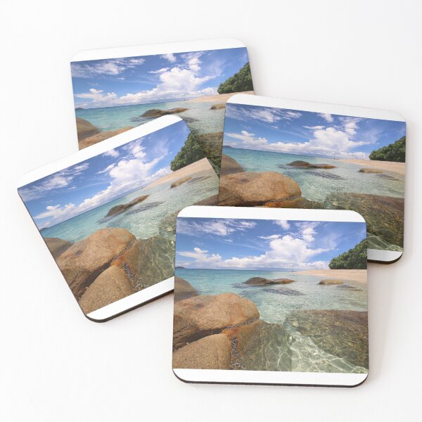 Item preview, Rocks and clear water on Nudey Beach on Fitzroy Island in Far North Queensland designed and sold by Geoff Wols.
