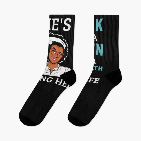 Item preview, Black Home Health Nurse Proud Afro Queen Women designed and sold by OskarKronberger.