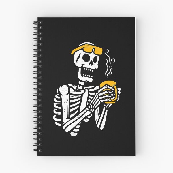 Item preview,  Skeleton Drinking Coffee Skull Halloween designed and sold by JaniceRuthArts.