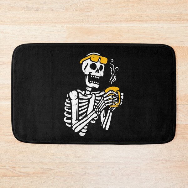 Item preview,  Skeleton Drinking Coffee Skull Halloween designed and sold by JaniceRuthArts.