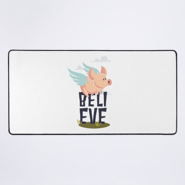 Item preview, Believe Pigs Fly - Funny Illustration designed and sold by Studio Six.