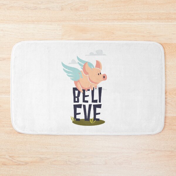 Item preview, Believe Pigs Fly - Funny Illustration designed and sold by Studio  Six.