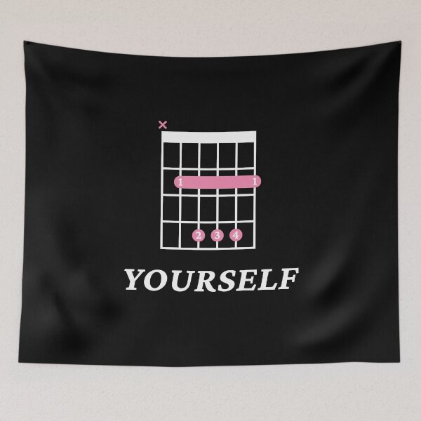 Item preview, B Yourself B Guitar Chord Tab Dark Theme designed and sold by nightsworthy.