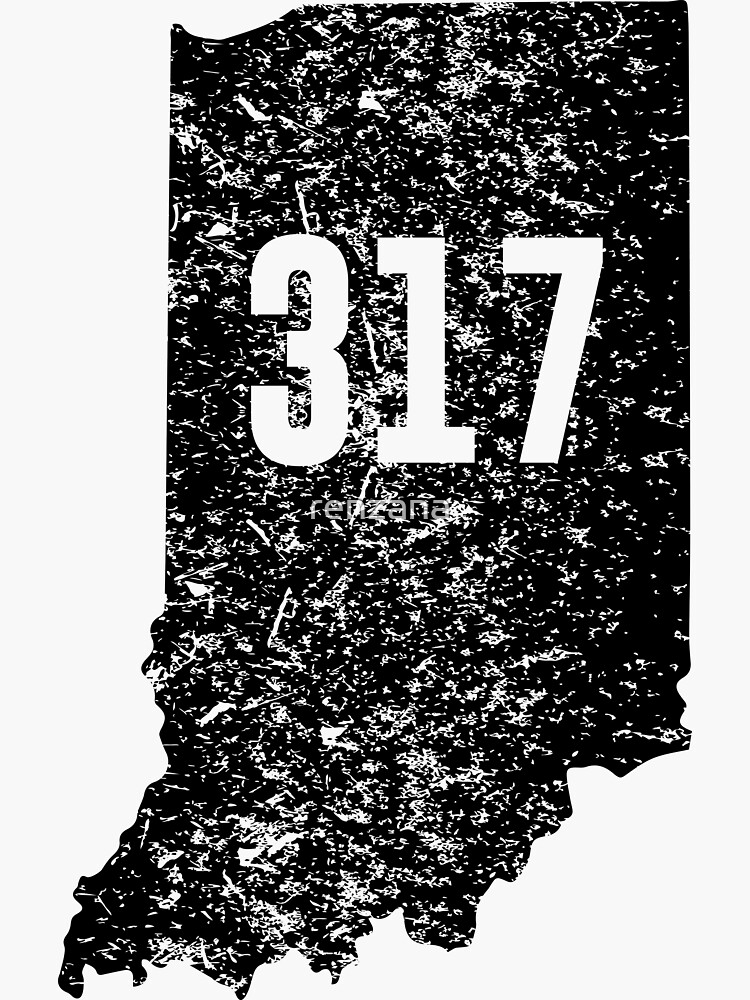 317-area-code-of-indianapolis-zip-map-sticker-for-sale-by-renzana