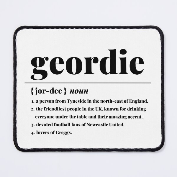 Item preview, "Geordie" Newcastle City Definition Print  designed and sold by TopTrendNow.