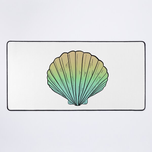 Item preview, Green Ombre Seashell Pattern | Seashells | Shell gifts | nautical designed and sold by Lindsay Marie Patterns.
