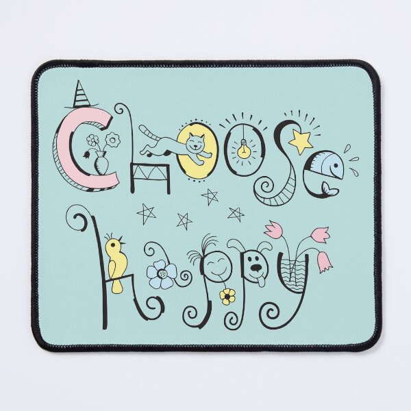 Item preview, Choose Happy.Hand drawn lettering. Funny  slogan designed and sold by fairytaleprints.