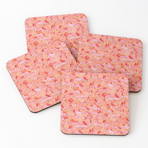 Item preview, Cyber pink mushrooms designed and sold by janeferwong.