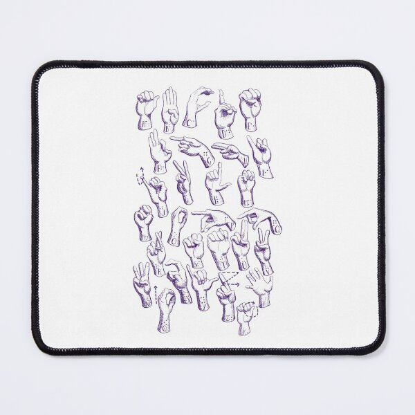 Item preview, Sign laguage alphabet with brail norwegian designed and sold by ADrawerInPurple.