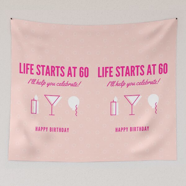 Item preview, Copy of Life starts at 60. Happy birthday 60 years old designed and sold by soniaaseguin.