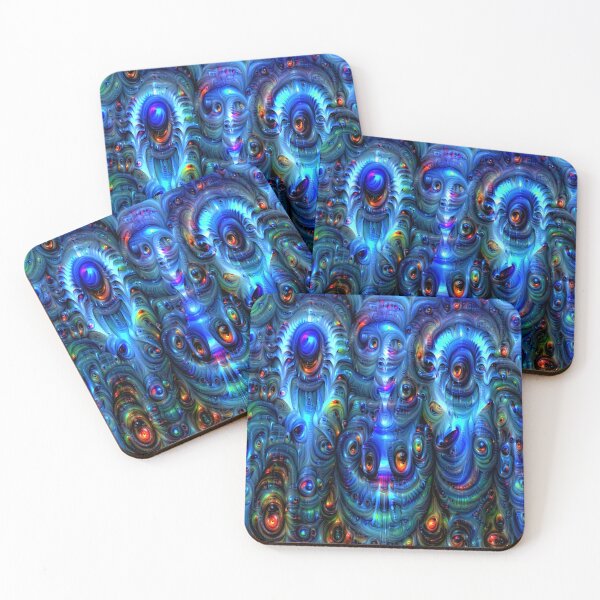 Item preview, psychedelic unique blue design designed and sold by BelAnnGrey.