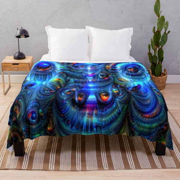 Item preview, psychedelic unique blue design designed and sold by BelAnnGrey.