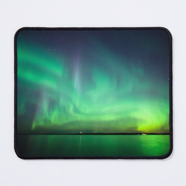 Item preview, Northern lights over lake designed and sold by Juhku.
