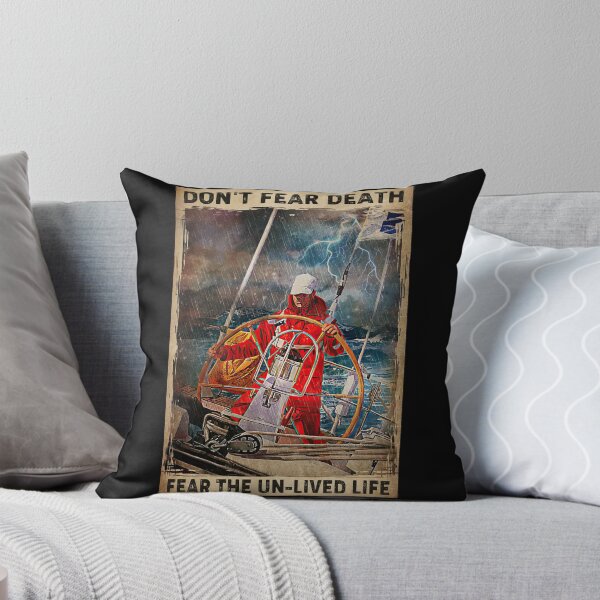 Item preview, Don't Fear Death Fear The Un-Lived Life - Storm Ocean - Captain Steers Ship designed and sold by MagicatcoArt.