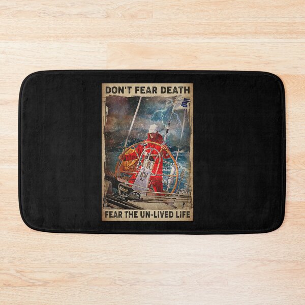 Item preview, Don't Fear Death Fear The Un-Lived Life - Storm Ocean - Captain Steers Ship designed and sold by MagicatcoArt.
