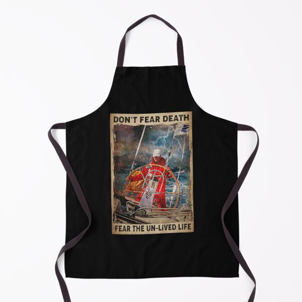 Item preview, Don't Fear Death Fear The Un-Lived Life - Storm Ocean - Captain Steers Ship designed and sold by MagicatcoArt.