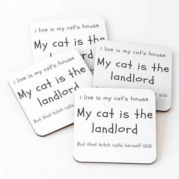 Item preview, My cat is the landlord designed and sold by PIKABOOO.